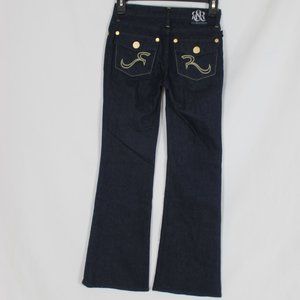 NWT ROCK & REPUBLIC GIRLS JEANS 10 BLUE LOWRISE BOOTCUT LEH3850 LEAH IN SHOOTER